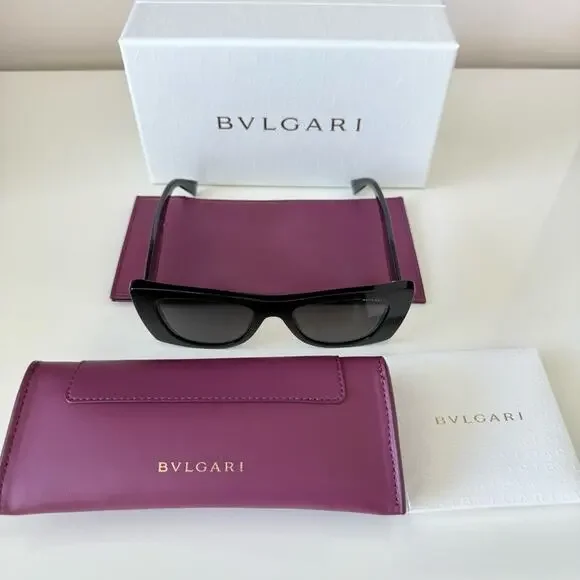 NEW!!! Bvlgari Roma women black sunglasses BV40038I 01A  display picture 2
